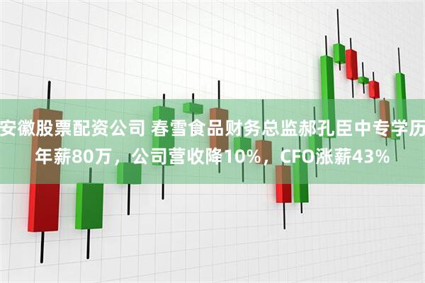 安徽股票配资公司 春雪食品财务总监郝孔臣中专学历年薪80万，公司营收降10%，CFO涨薪43%